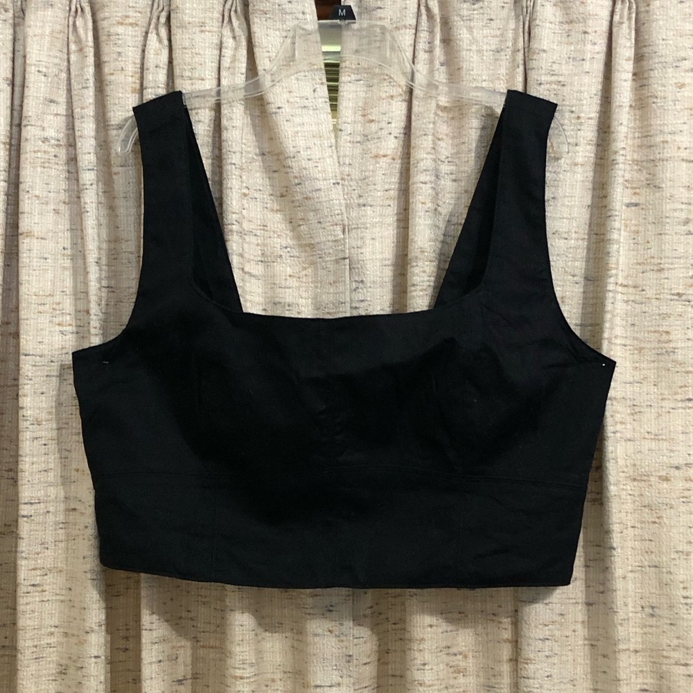 Banana Republic Factory Linen Blend Square Neck Bustier